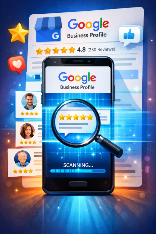 Scanning Google Business Profile Reviews